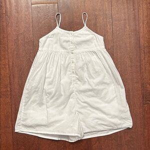 Mango Kids White Romper, Loose and Lightweight, Size 2/3